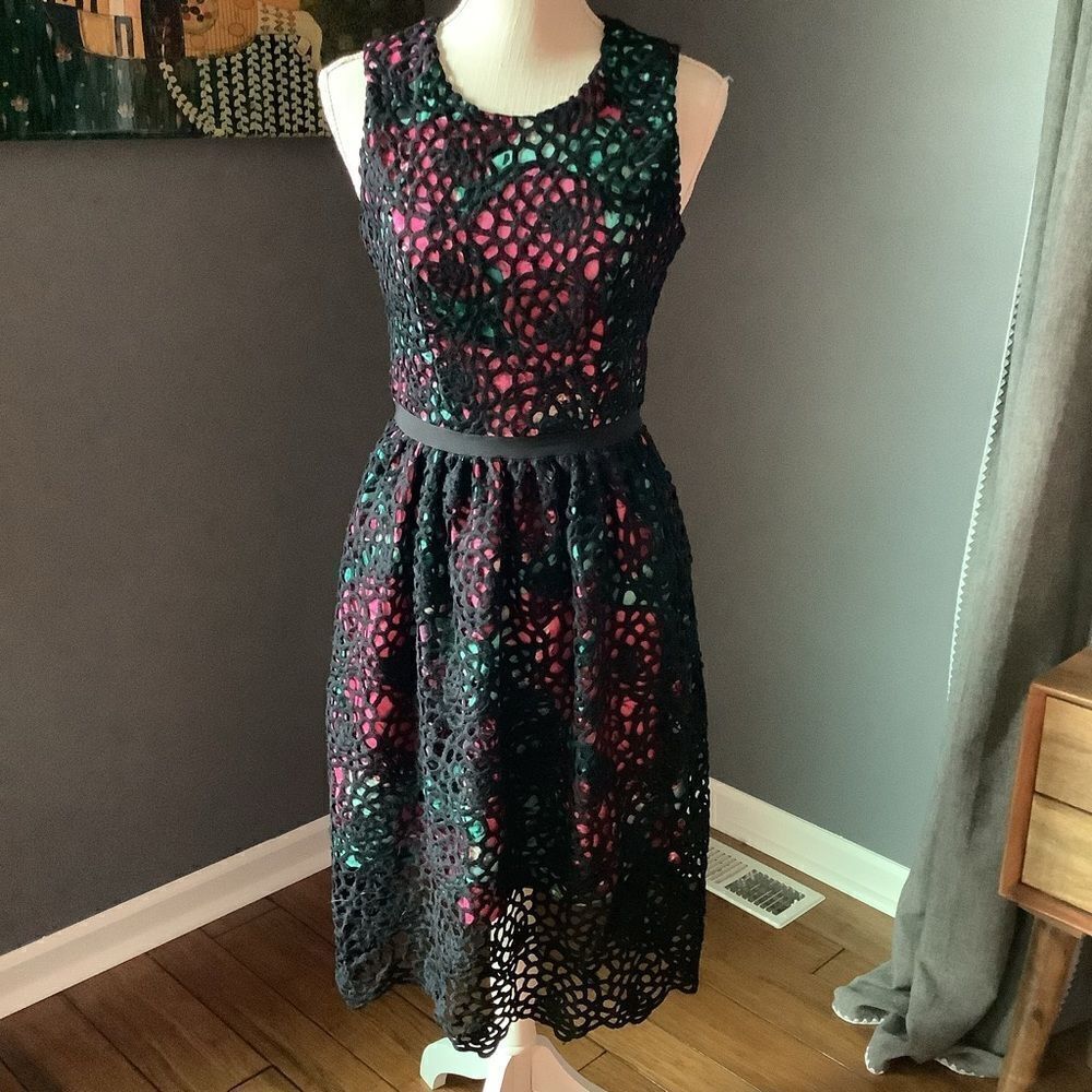 Anthropologie Wolven Terrace Dress 👗🖤💖💜